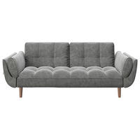SCHLAFSOFA  in Samt Anthrazit  - Anthrazit, KONVENTIONELL, Holz/Textil (215/81,5/84,5cm) - Playboy