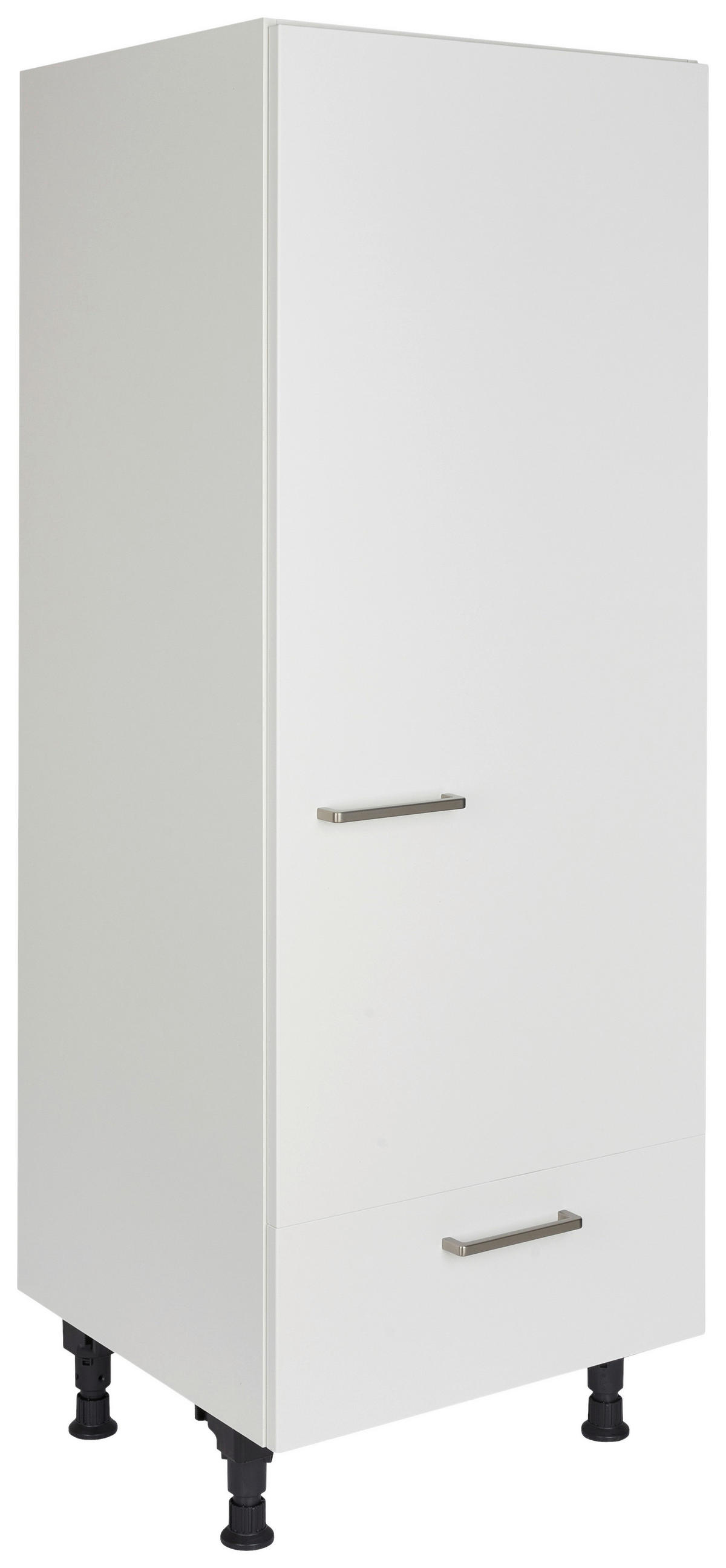 GERÄTEUMBAUSCHRANK 60/168/58 cm  Weiss  - Weiss/Edelstahlfarben, Modern, Holzwerkstoff/Metall (60/168/58cm) - Nobilia