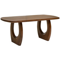 ESSTISCH 200/76/100 cm Echtholz  Holz rechteckig Walnussfarben  - Walnussfarben, MODERN, Holz (200/76/100cm) - Livetastic