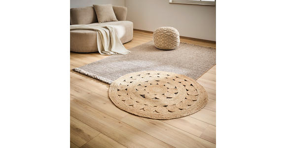 HANDWEBTEPPICH 160/230 cm Naturfarben, Beige  - Beige/Naturfarben, Design, Textil (160/230cm) - Linea Natura