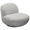 SESSEL in Webstoff Hellgrau  - Hellgrau/Schwarz, Modern, Textil/Metall (85/70/99cm) - MID.YOU