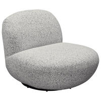 SESSEL in Webstoff Hellgrau  - Hellgrau/Schwarz, Modern, Textil/Metall (85/70/99cm) - MID.YOU