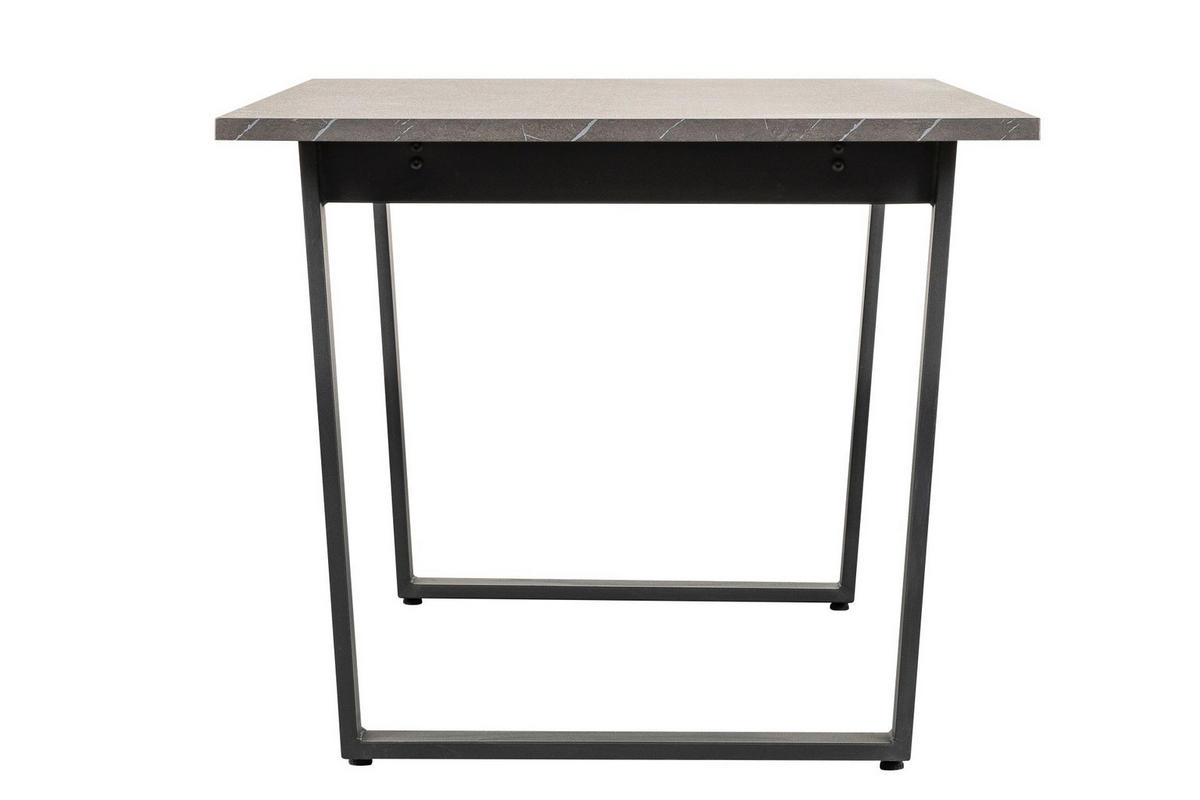 TRPEZARIJSKI STO  bela   - bela/crna, Moderno, metal/pločasti materijal (180/76/90cm) - Hom`in