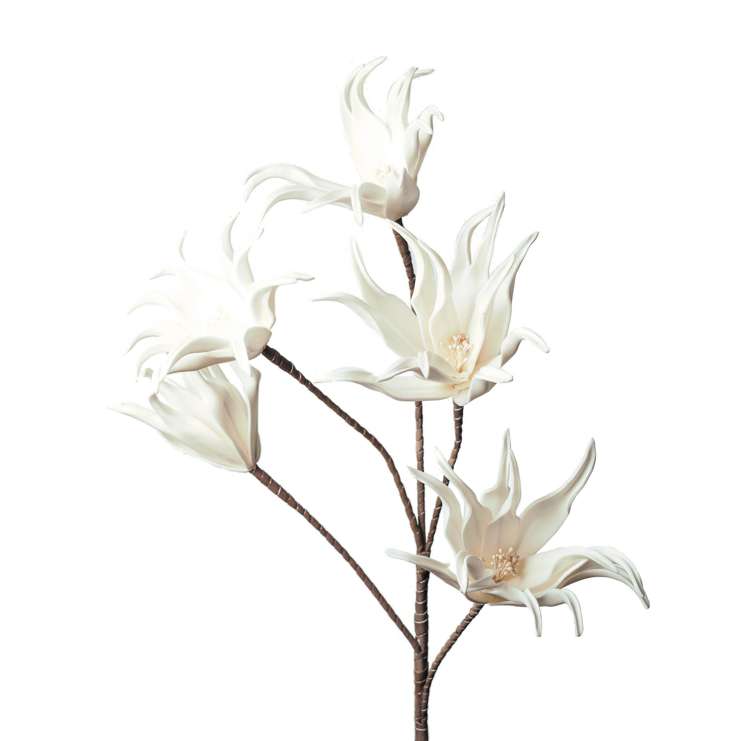 KUNSTBLUME  - Hellrosa/Weiß, Basics, Kunststoff (115cm)