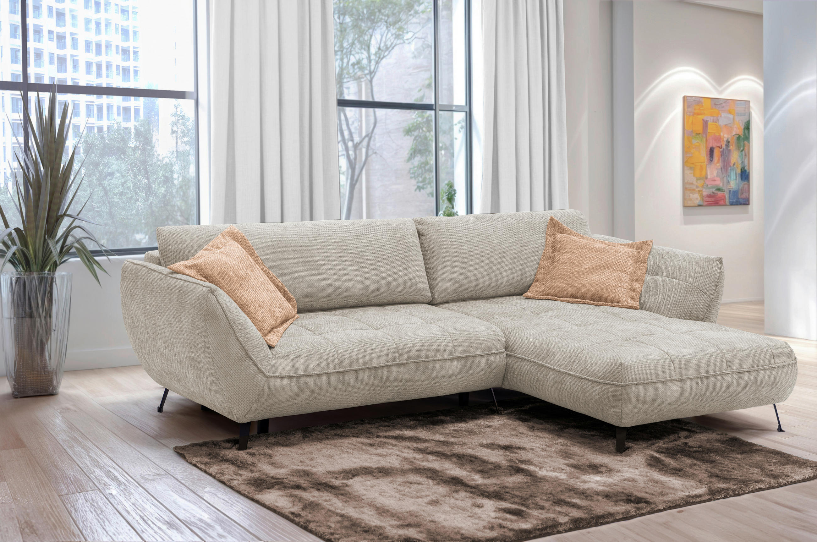 ZIERKISSEN SAMOA 2-teilig 60/60 cm  - Orange, Design, Textil (60/60cm) - Livetastic