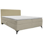 BOXBETT 160/200 cm  in Creme  - Creme/Schwarz, Design, Holz/Holzwerkstoff (160/200cm) - Xora