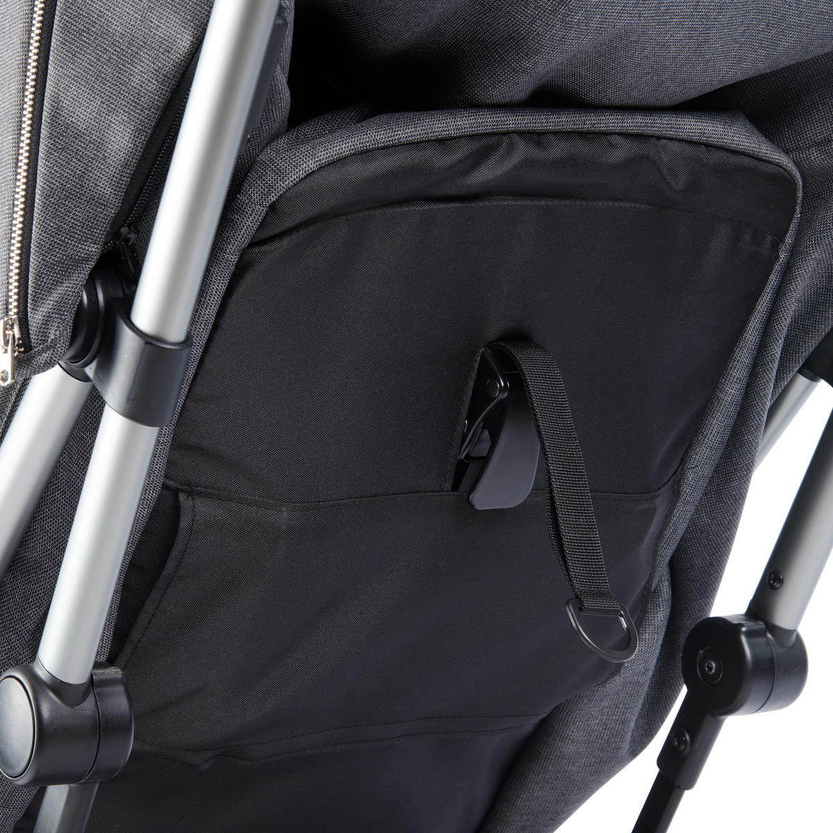 BUGGY  - Alufarben/Grau, Trend, Textil/Metall (58/108/86cm) - Jimmylee