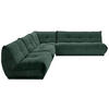 ECKSOFA in Cord Dunkelgrün  - Dunkelgrün, Trend, Textil (315/285cm) - Livetastic