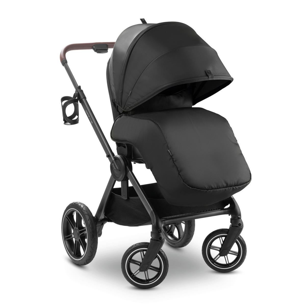 BUGGY Comfort N Care  - Anthrazit/Schwarz, Basics, Kunststoff/Textil (60/107/87,5cm) - Hauck