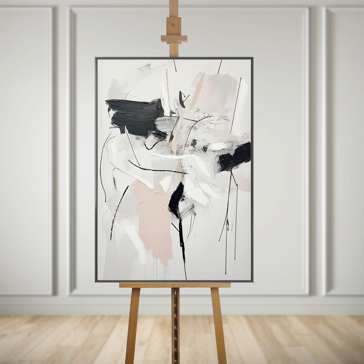 LEINWANDBILD Abstraktes 70/100 cm  - Multicolor, Basics, Holz/Textil (70/100cm)