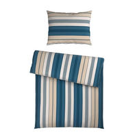 BETTWÄSCHE Mavie Satin 140/200 cm  - Blau, Basics, Textil (140/200cm) - Novel