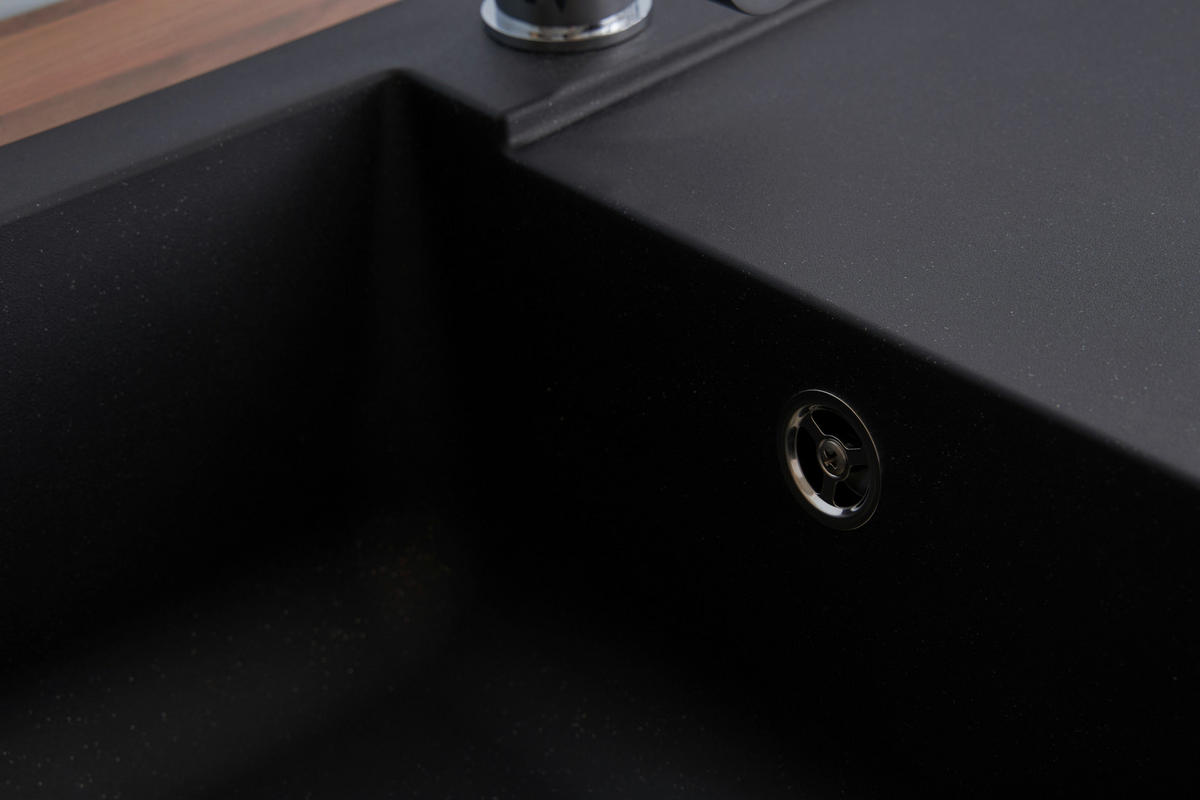 DISKHO 1712DENVER78X44S  - svart, Trend, glas/plast (78/17/43,5cm) - Respekta