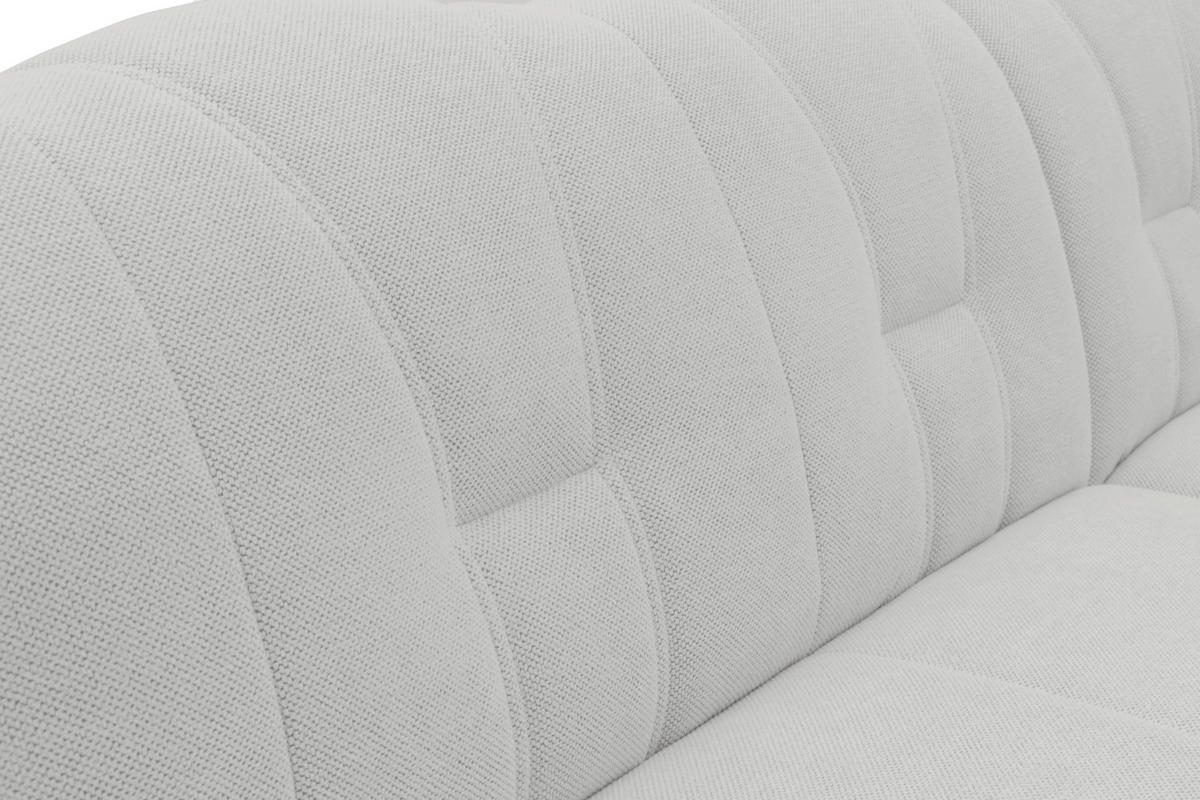 WOHNLANDSCHAFT FLORES FK Silberfarben Mikrofaser  - Silberfarben/Schwarz, KONVENTIONELL, Kunststoff/Textil (182/293/142cm) - MID.YOU