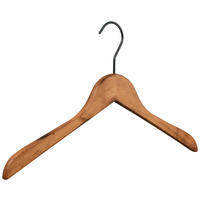 ŠATNÍ RAMÍNKO - měděné barvy/hnědá, Konvenční, dřevo (43cm)