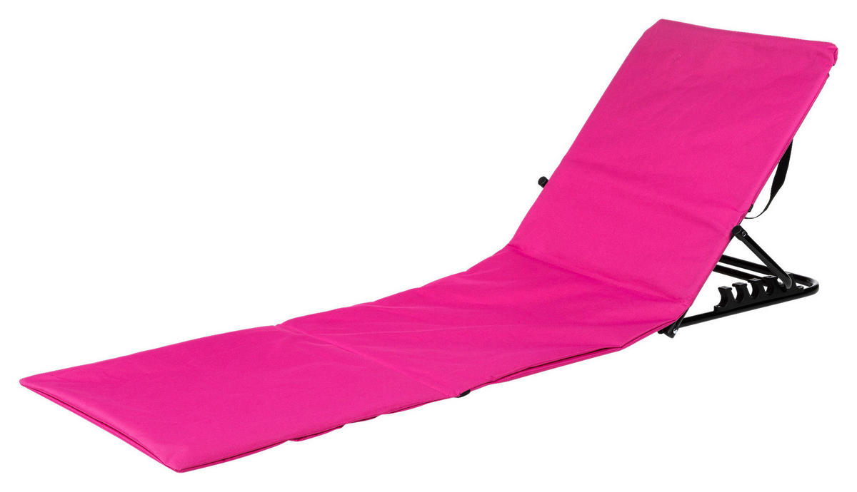 STRANDLIEGE 145/52/47 cm  - Pink, Basics, Kunststoff/Metall (145/52/47cm)
