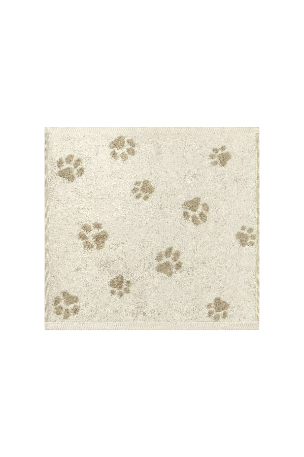SEIFTUCH We love dogs Beige 30/30 cm - Beige, KONVENTIONELL, Textil (30/30cm) - Cawoe