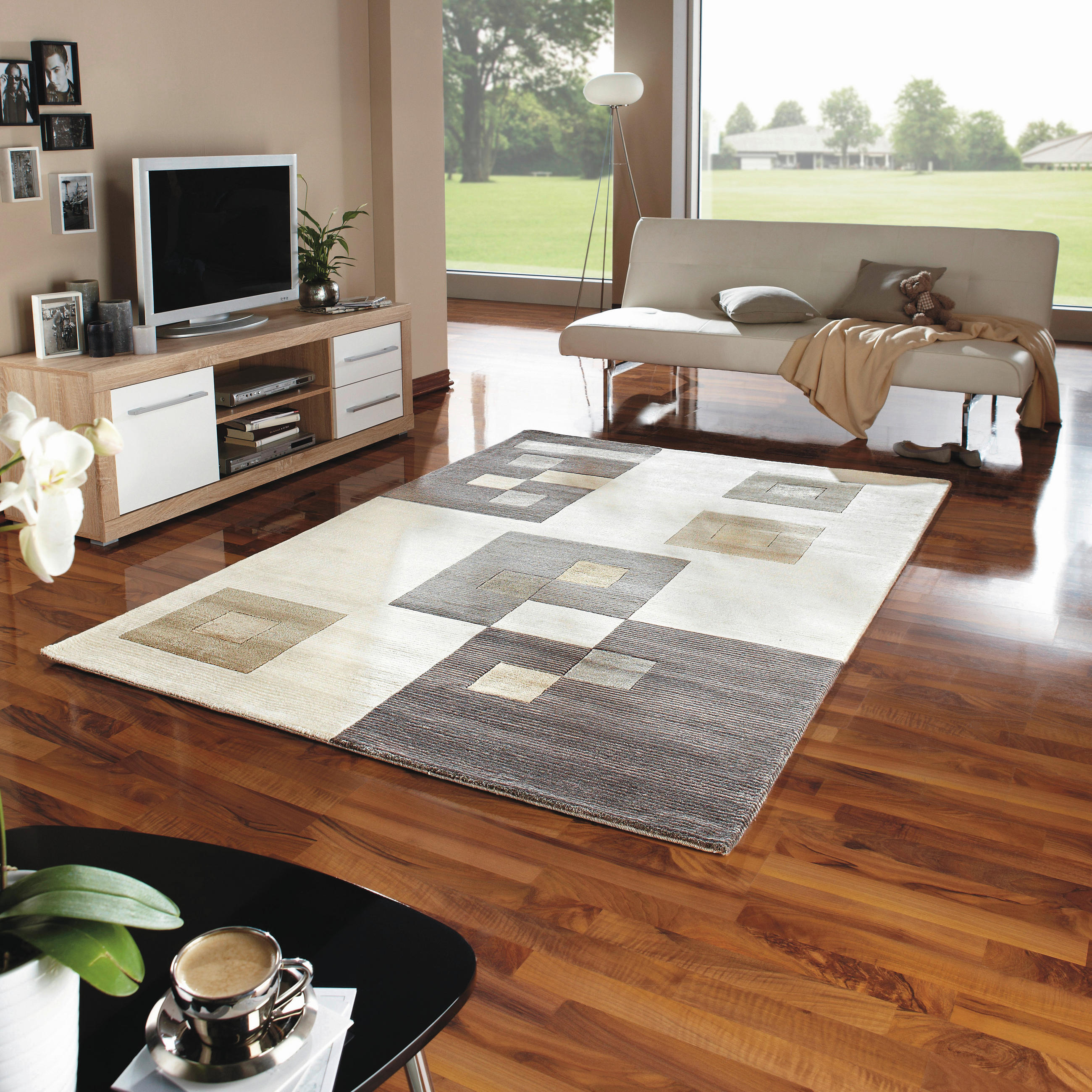 ORIENTÁLIS SZŐNYEG Alkatif Modern   - ezüstszínű/fehér, Konventionell, textil (200/300cm) - Esposa