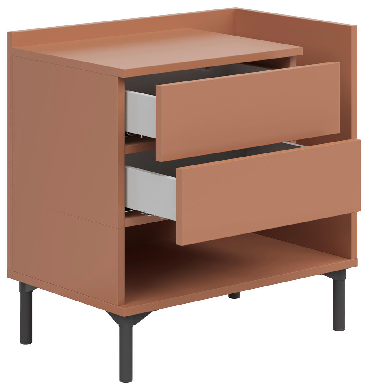 NACHTKÄSTCHEN 60/62/38 cm  in Sahara  - Graphitfarben/Sahara, Design, Holzwerkstoff/Kunststoff (60/62/38cm) - Lomoco