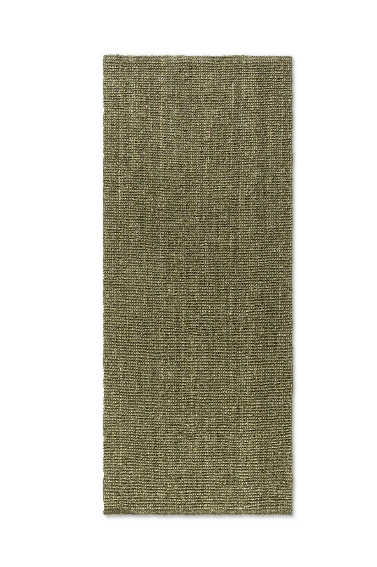 LÄUFER 80/200 cm Bouclé  - Olivgrün, Basics, Textil (80/200cm)