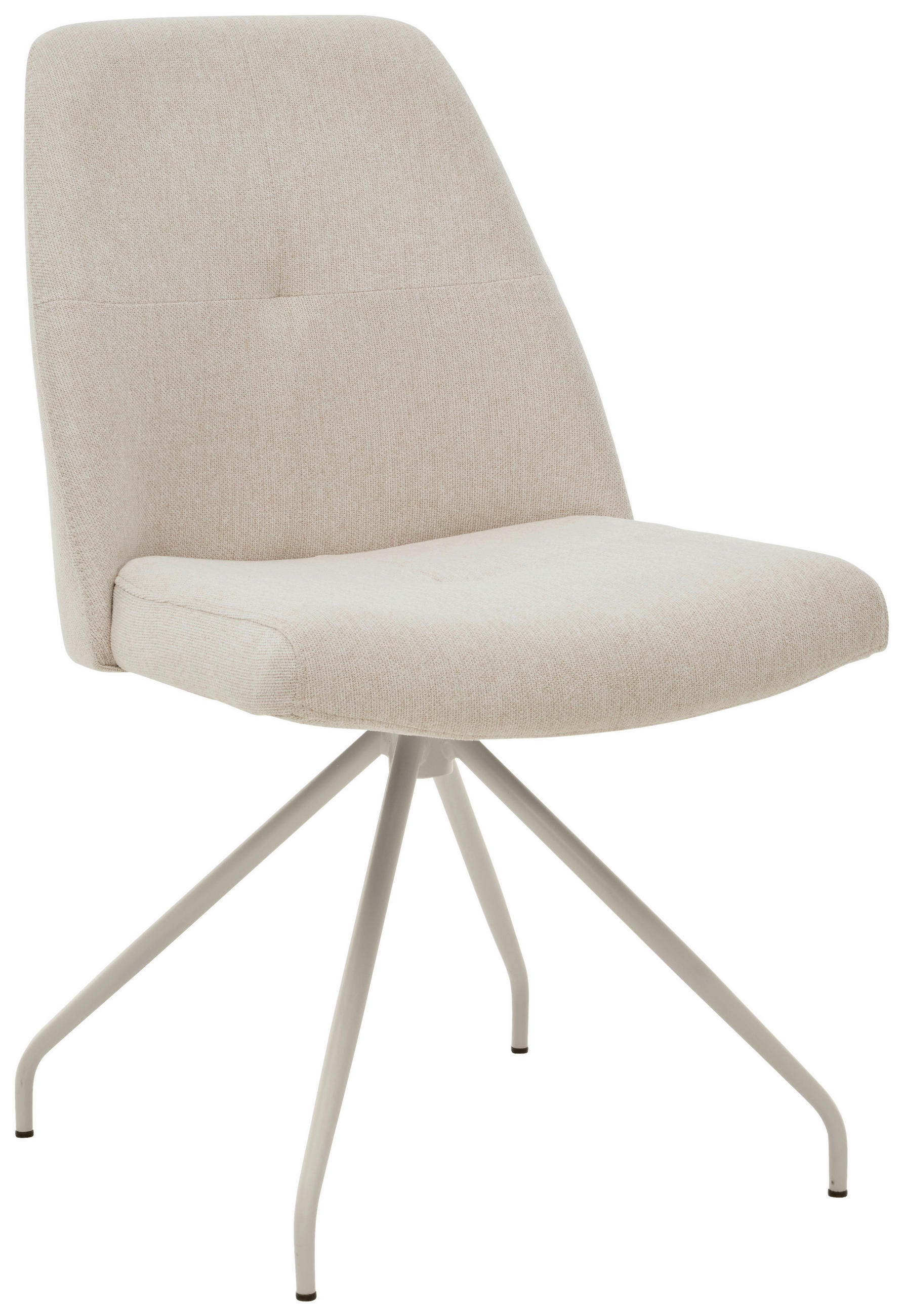 STUHL - Seidengrau/Naturfarben, Design, Textil/Metall (53/90/64cm) - Musterring