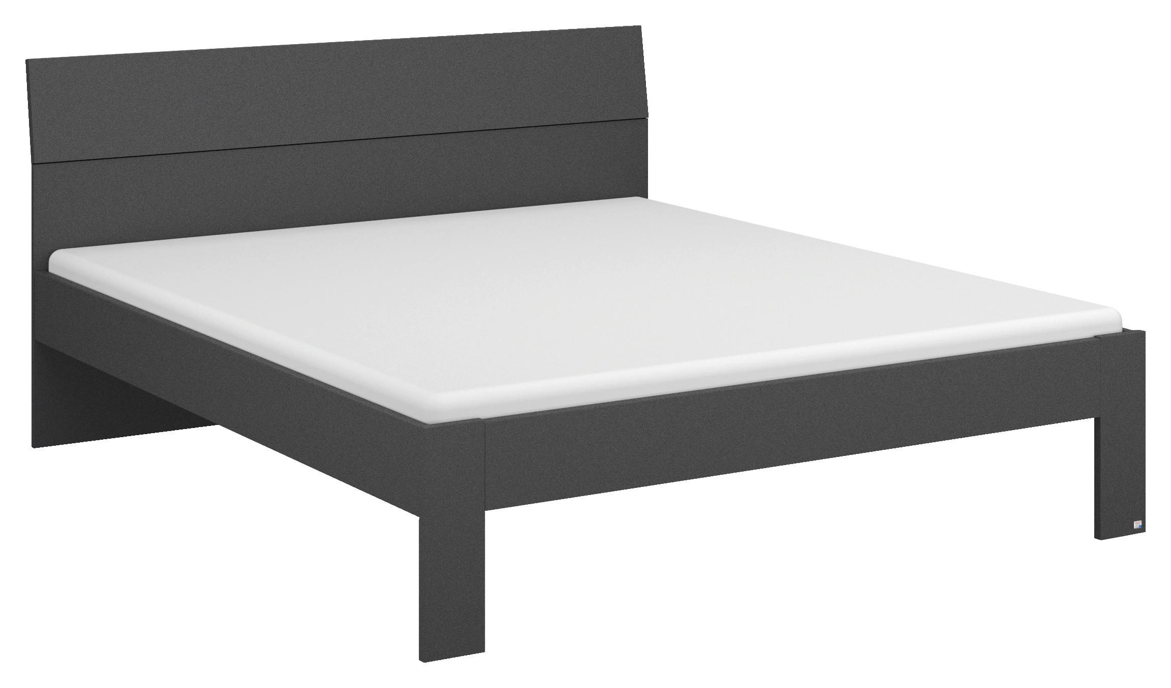 BETT 160/200 cm  Grau   - Grau, Basics, Holzwerkstoff (160/200cm) - Xora