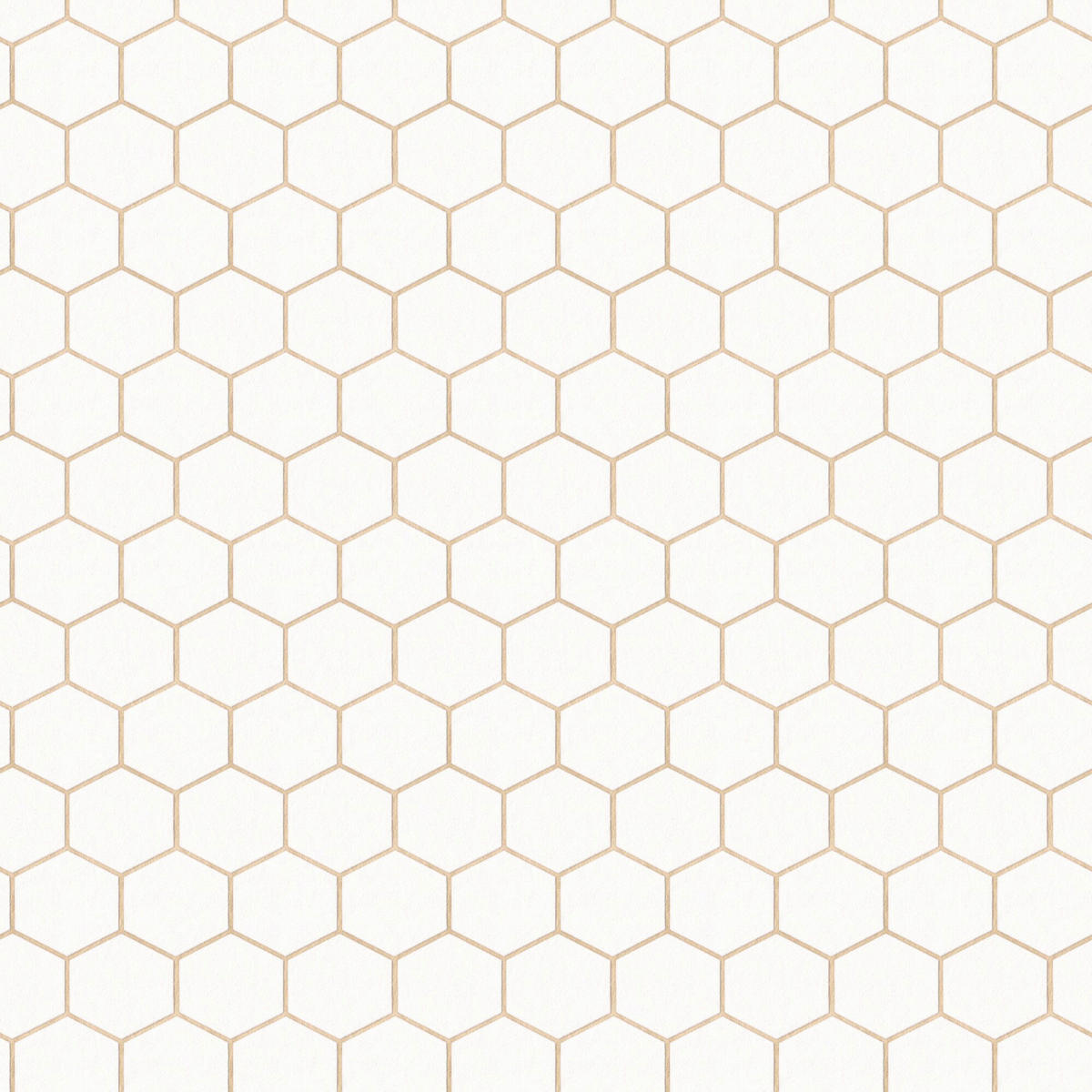 VLIESTAPETE  - Goldfarben/Weiß, Basics, Papier/Kunststoff (52/1000cm) - Xora