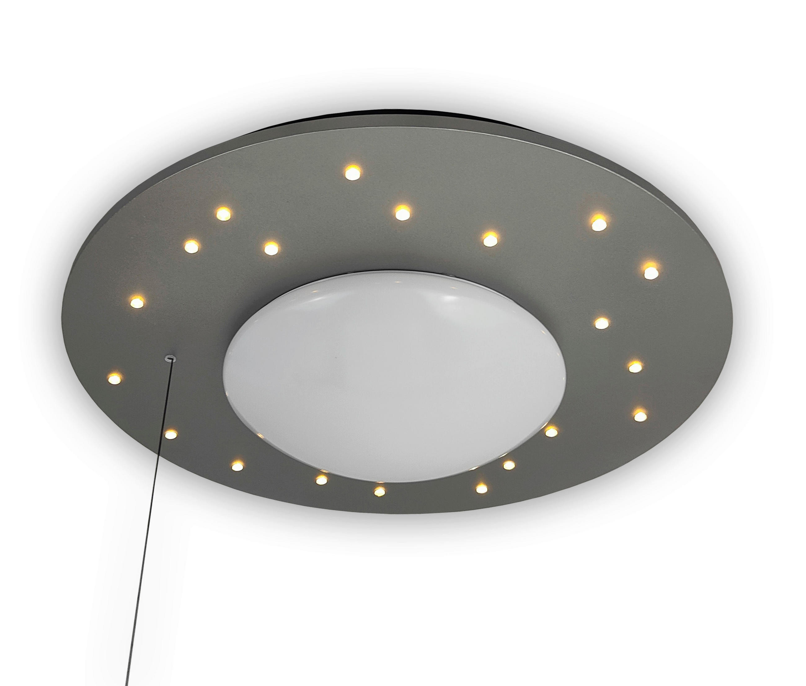 XXXLutz Kinderdeckenleuchte Silber, Weiß 11 cm