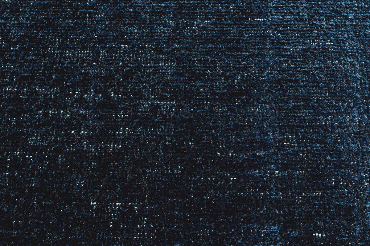 ECKSOFA in Chenille Dunkelblau  - Schwarz/Dunkelblau, Konventionell, Kunststoff/Textil (164/255cm) - MID.YOU