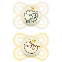 SCHNULLER 0 Monat(e)  - Blau/Gelb, Basics, Kunststoff (8,9/14,5/4,7cm) - MAM