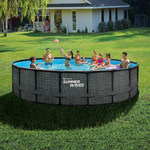 POOL 549/132 cm  - Grau, KONVENTIONELL, Kunststoff (549/132cm) - Ambia Garden