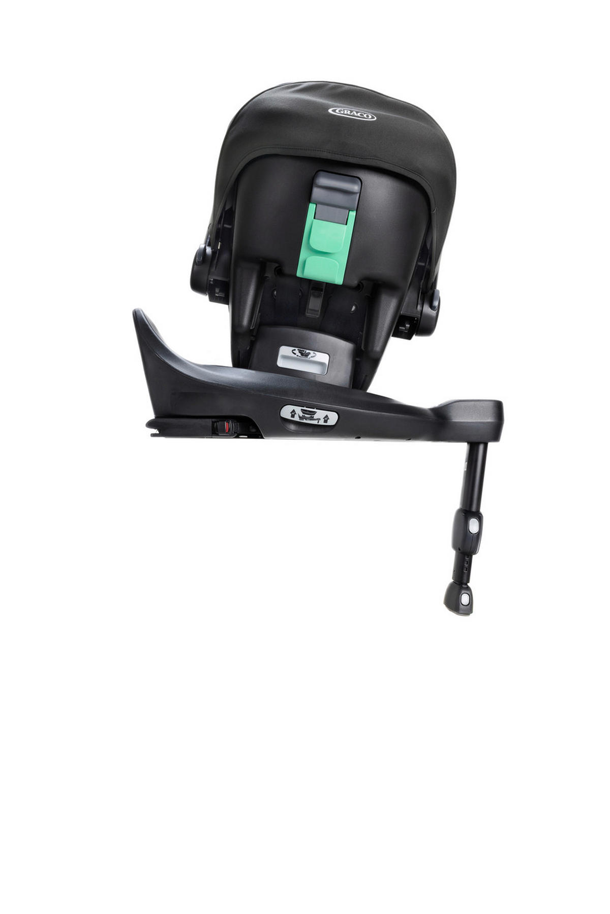 ISOFIXSTATION SnugTurn i-Size R129  - Schwarz, Basics, Kunststoff (70/57-67/32cm) - Graco