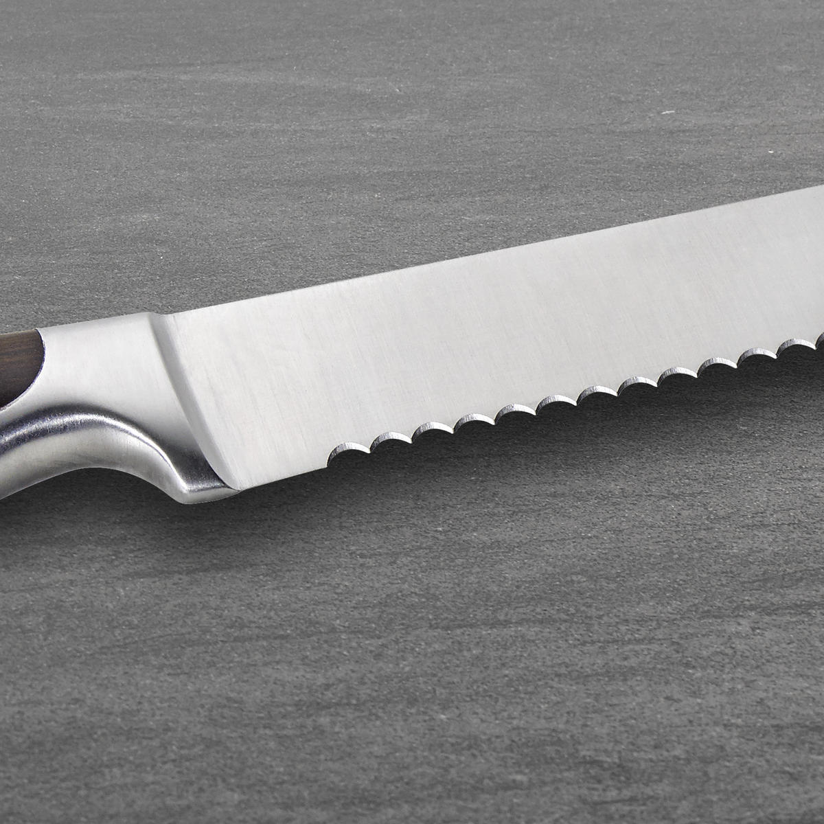 KNIVBLOCK 6 delar  - stålfärgad/askfärgad, Basics, metall/trä - Homeware Profession.