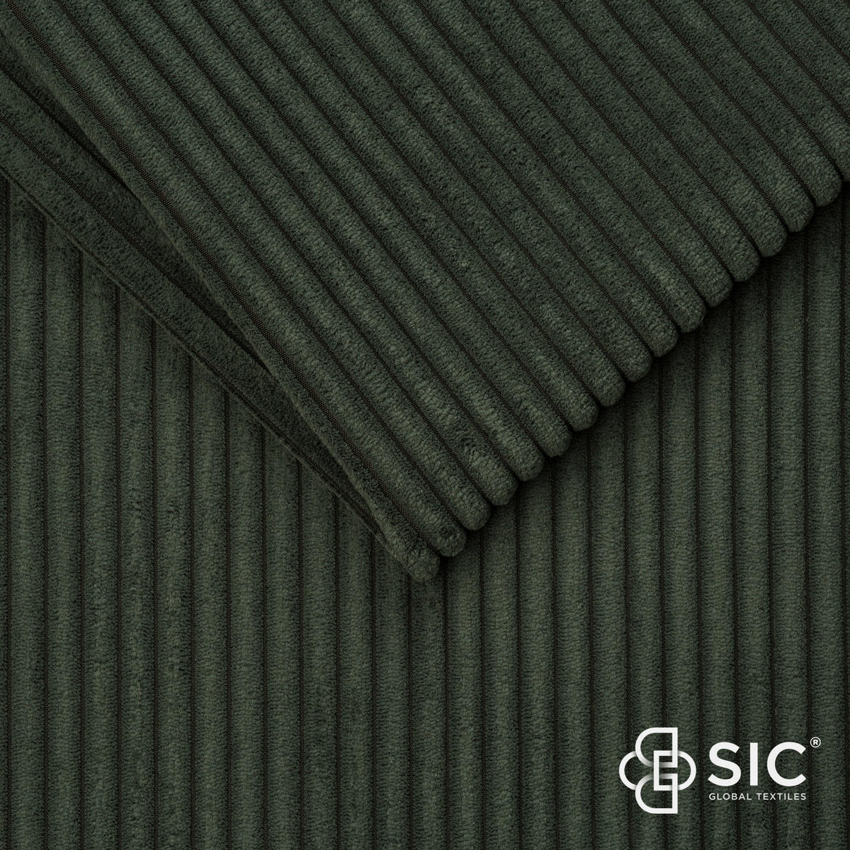 HÖRNSOFFA i manchester skogsgrön  - skogsgrön/svart, Design, textil/plast (234/161cm) - Livetastic