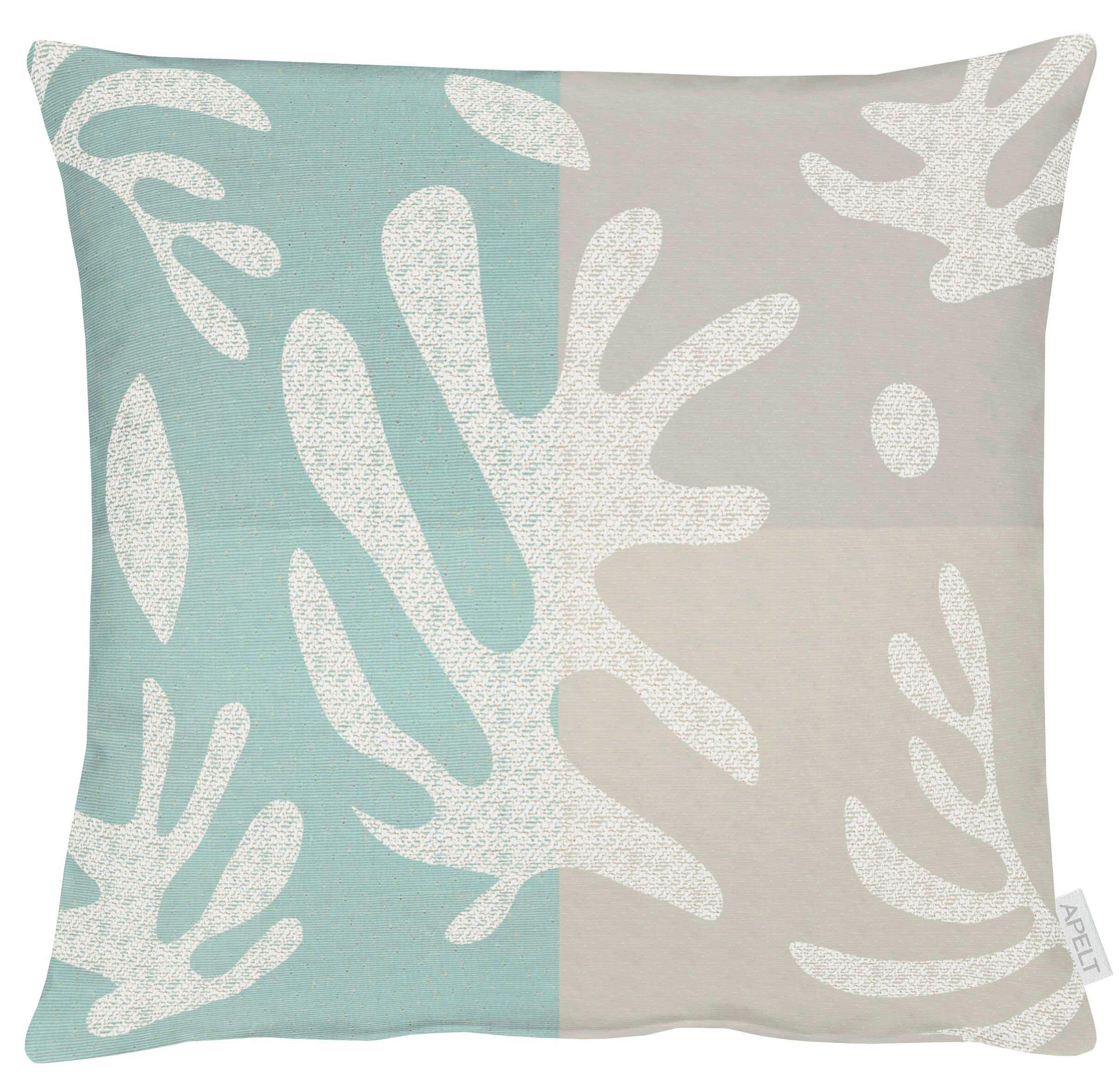 KISSENHÜLLE 49/49 cm  - Hellgrau/Hellblau, Design, Textil (49/49cm) - Apelt