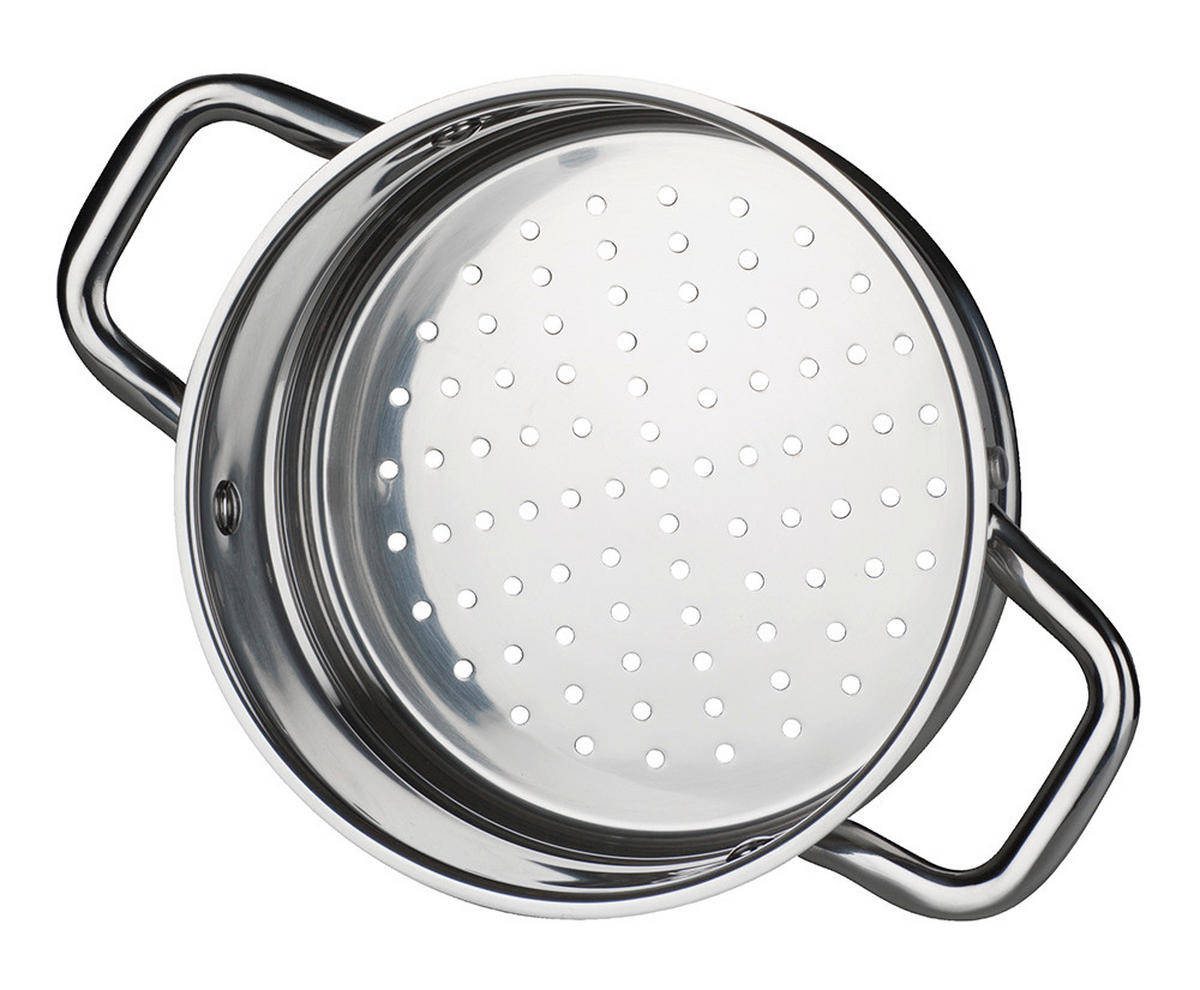 KOCHTOPFSET MERAN 4-teilig  - Klar/Edelstahlfarben, Basics, Glas/Metall - GSW