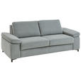 SCHLAFSOFA Mikrofaser Grau  - Schwarz/Grau, KONVENTIONELL, Textil/Metall (212/87/103cm) - Dieter Knoll