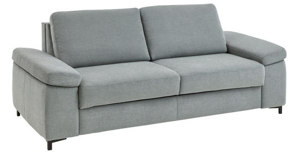 SCHLAFSOFA Mikrofaser Grau  - Schwarz/Grau, KONVENTIONELL, Textil/Metall (212/87/103cm) - Dieter Knoll