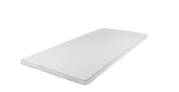 TOPPER Höhe ca.  - Weiß/Grau, Basics, Textil (160/200cm) - Sleeptex