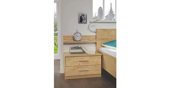 SCHLAFZIMMER in Erlefarben, Birkefarben - Birkefarben/Erlefarben, KONVENTIONELL, Glas/Holz - Cantus