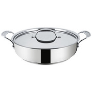 SERVIERPFANNE 30 cm - Silberfarben/Schwarz, Design, Metall (30cm) - Tefal