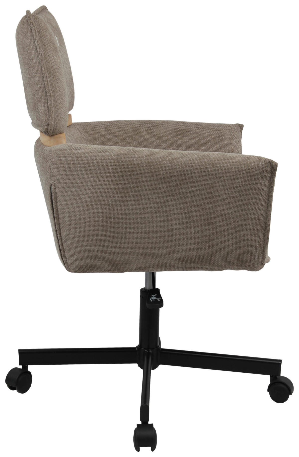 CHEFSESSEL Webstoff Dunkelgrau  - Dunkelgrau/Schwarz, MODERN, Holz/Kunststoff (62/86/56cm) - MID.YOU
