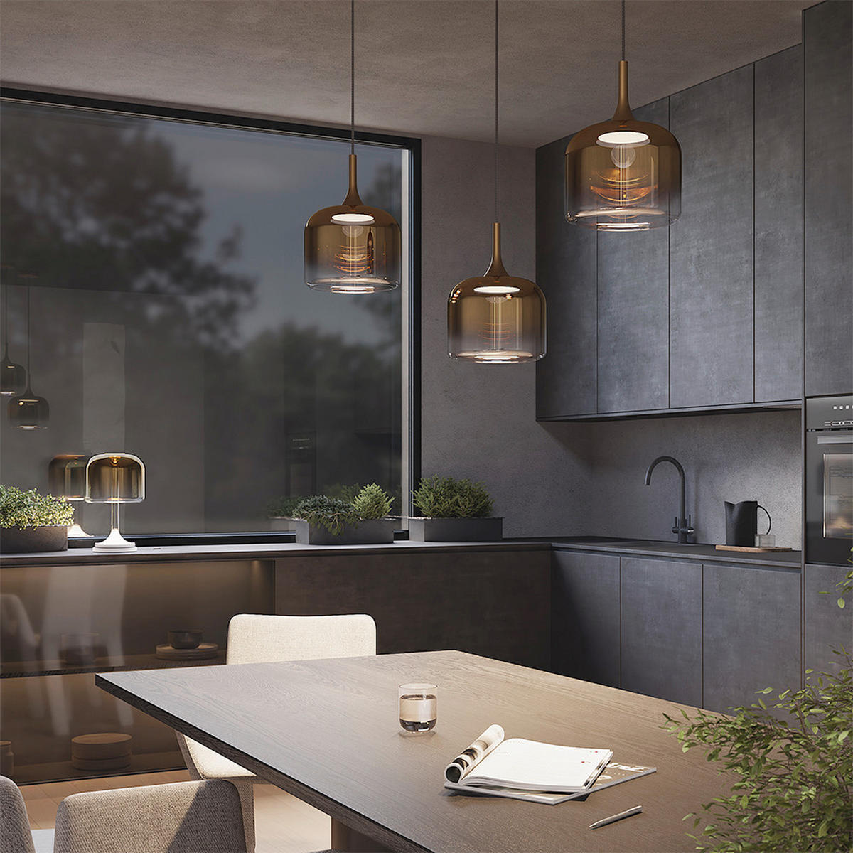 PENDELLEUCHTE 26/339.5 cm    - Goldfarben, Design, Metall (26/339.5cm) - MAYTONI