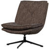 SESSEL in Webstoff Braun  - Schwarz/Braun, Design, Textil/Metall (75/88/94cm) - Livetastic