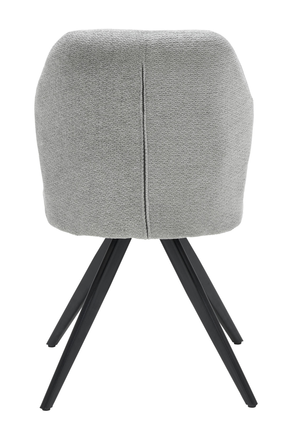 STOLIČKA, 48/88,5/65 cm - čierna/sivá, Design, kov/textil (48/88,5/65cm) - Novel