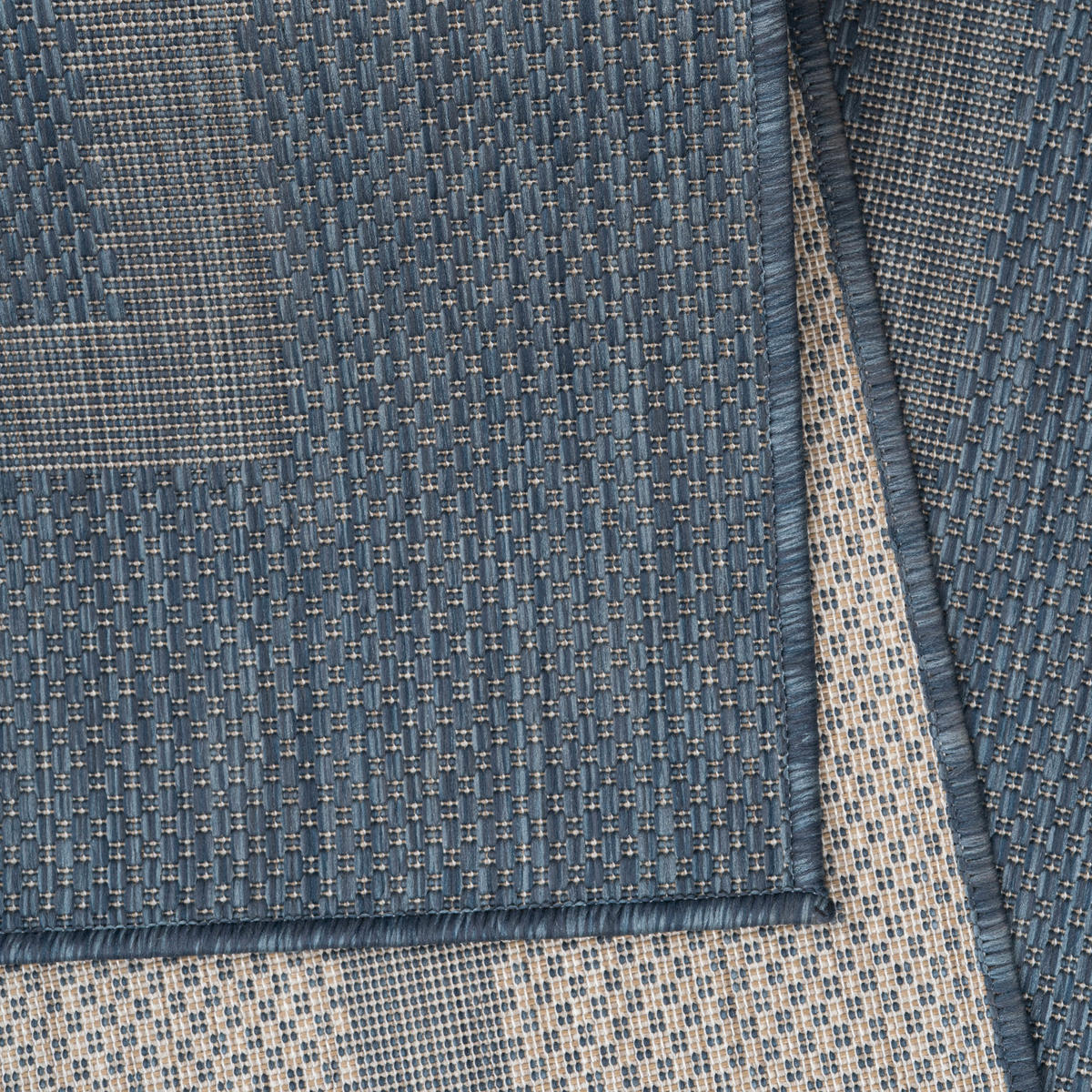 FLACHWEBETEPPICH 120/170 cm Relax Blau  - Blau, Basics, Textil (120/170cm) - Novel