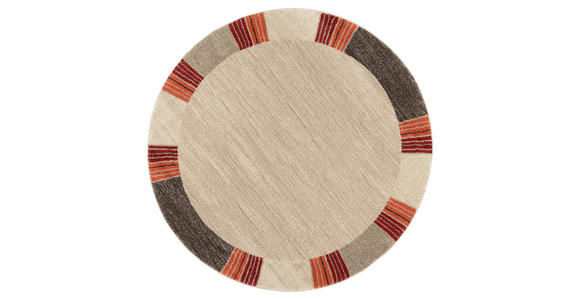 WEBTEPPICH 120 cm Palazzo Lobo Braun, Beige - Beige/Braun, KONVENTIONELL, Textil (120cm) - Novel