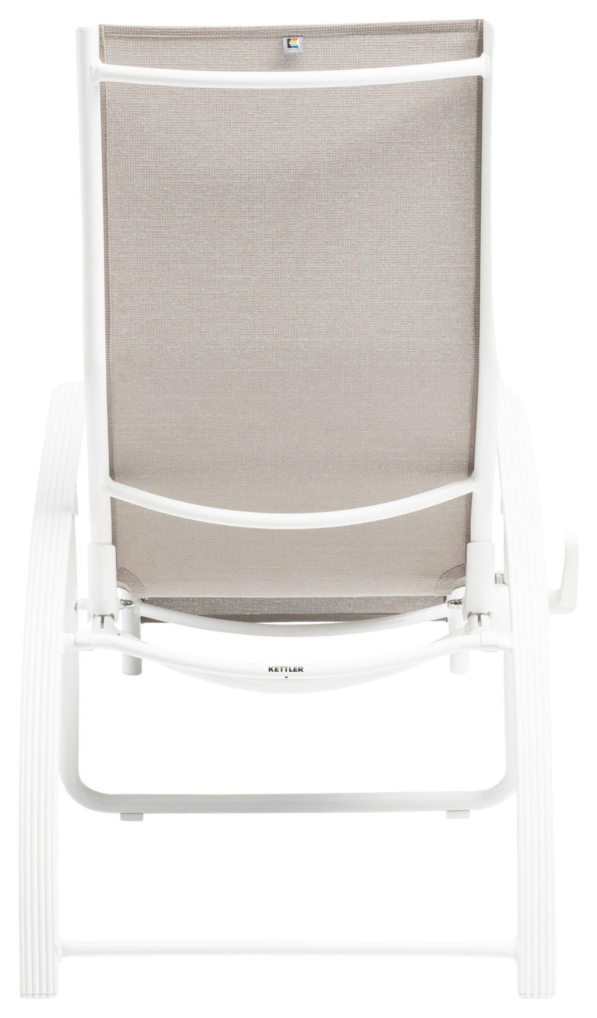 BÄDERLIEGE 73/120/180 cm  - Greige/Weiß, Basics, Textil/Metall (73/120/180cm) - Kettler