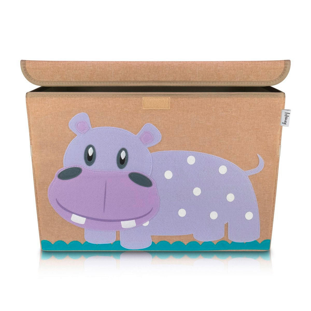 SPIELZEUGBOX  - Lila/Naturfarben, Basics, Kunststoff/Textil (36/36/51cm) - Lifeney
