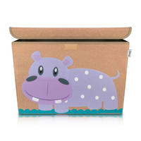 SPIELZEUGBOX  - Lila/Naturfarben, Basics, Kunststoff/Textil (36/36/51cm) - Lifeney