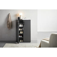 SCHUHSCHRANK  in 70/106/33,4 cm  - Anthrazit/Schwarz, Konventionell, Holzwerkstoff/Kunststoff (70/106/33,4cm) - Xora